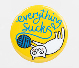 Everything Sucks Yarn Cat