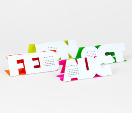 Type Face - Paper Craft Calendar
